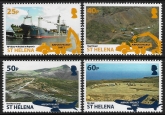 2013 St. Helena SG.1211-4  St. Helena Airport Project (part 1) set 4 values U/M (MNH)