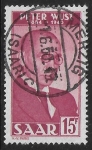 1950 SAAR  SG.287  Death Cent. Peter Wust vfu. (cat. val. £12.50)