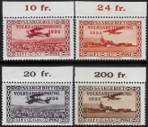 1934 SAAR SG.192-5 'AIR'   set 2 values U/M (MNH) cat. val. £35.00