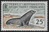 1960  French Antarctic  SG.14  25F  Kerguelen Fur Seal.  U/M (MNH)