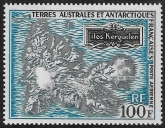 1969  French Antarctic  SG.55  Relief Map of Kerguelen. U/M (MNH)