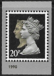 SG.2133   1st  2B  brownish black & cream  Walsall 'Gravure'  ex mini sheet. U/M (MNH)
