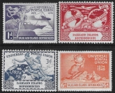 1949 Falkland Islands Dependencies. SG.G21-24 75th Anniv. of UPU. set 4 values  U/M (MNH)