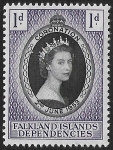 1953 Falkland Islands Dependencies. SG.G25  Coronation U/M (MNH)