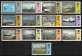 1984 Falkland Islands Dependencies SG.74B-86B definitive set of 13 with Imprint date. U/M (MNH)