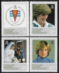1982 Falkland Islands Dependencies SG.108-11  Diana. set 4. U/M (MNH)