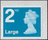 U3032  2nd Large bright blue  MFIL  M21L T3  Walsall/ISP  U/M (MNH)