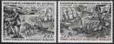 1972  French Antarctic  SG.78-9  AIR. Bicent of Discovery Crozet & Kerguelen. U/M (MNH)