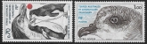 1980  French Antarctic  SG.138-9  Antarctic Fauna. U/M (MNH)