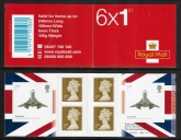 2009 PM19 6 x 1st.  Design Classics, Concorde ( 2 x SG. 2914 ) + 4 Machin's.