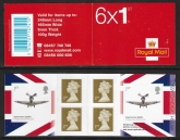 2010  PM25  6 x 1st. Design Classics-Spitfire (SG. 2915b) + 4 Machins (MA10).