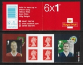 2014 PM41 6 x 1st. Football Heroes Book 2. (SG.3477 & 3478)  + 4 Machin's (M13L).
