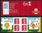 2016  PM54 6 x 1st. Mr Men & Little Miss (SG.3901 & 3902) + 4 Machin (M16L).