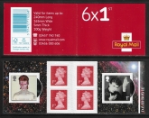 2017 PM56  6 x 1st. David Bowie (SG.3934 & 3935) +  4 Machin (M17L).