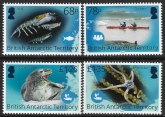 2021 British Antarctic. SG.812-5  Blue Belt Programme. set 4 values U/M (MNH).