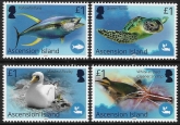 2021 Ascension Island. SG.1334-7 Blue Belt Programme. set 4 values U/M (MNH).