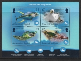 2021 Ascension Island. MS.1338  Blue Belt Programme. mini sheet U/M (MNH).