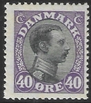 1918  Denmark  SG.155  40ö  black & violet U/M (MNH)
