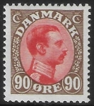1920 Denmark SG.165  90ö  red & brown  U/M (MNH)