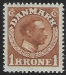 1913 Denmark SG.166  1k  yellow-brown  U/M (MNH)