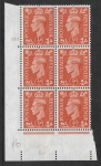 1951 ½d pale orange  Q3 (SG.503) cylinder 155 no dot perf E/I  mounted mint