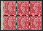 QB34  2½d pale scarlet. cyld 67 no dot. perf.B3(i) mounted mint.