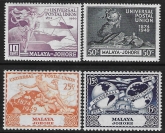 1949 Malaya-Johore. SG.148-51  Universal Postal Union set 4 values U/M (MNH)