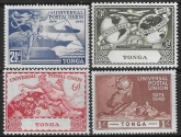 1949 Tonga. SG.88-91  Universal Postal Union set 4 values U/M (MNH)