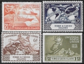 1949 Turks & Caicos. SG.217-20  Universal Postal Union set 4 values U/M (MNH)