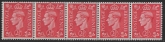 1951 2½d pale scarlet.  Q15b coil sideways watermark   (SG.507b)   U/M