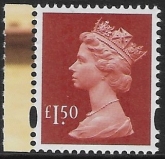U3108 £1.50 2B  brown-red  'M21L'  'MPIL'  DY42   ISP  U/M (MNH)