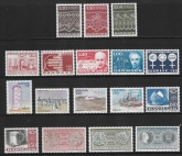 1981 Denmark. Commemoratives SG.699-714 year set complete. U/M (MNH) cat val. £21.00