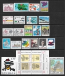 1985 Denmark. Commemoratives SG.792-813 year set complete. U/M (MNH) cat val. £51.00