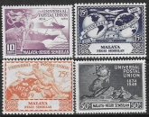 1949  Malaya-Negri. SG.63-6 Universal Postal Union. U/M (MNH)