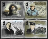 2022 South Georgia. SG.794-7  Centenary of Death of Sir Ernest Shackleton set 4 values U/M (MNH)