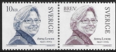 2003 Sweden  SG.2306-7 Anna Lindh Foreign Minister.  U/M (MNH)