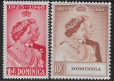 Dominica   - 1948 Royal Silver Wedding. SG.112-3  mounted mint. (cat. value £25.00)