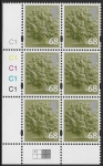 EN 31  68p Oak Tree 2B   cyld. C1x5   Phos C1 Grid R1 C1 Cartor.  U/M (MNH)