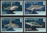2022 Ascension Island.  SG.1339-42   Galapagos Sharks.  set 4 values. U/M (MNH).