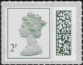 V4702  2p green 2B MAIL M22L SBPT4  ISP (from sheet)U/M (MNH)