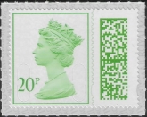 V4720  20p light green  2B MAIL M22L SBP T4  ISP (from sheet) U/M (MNH)