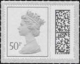 V4750  50p grey  2B MAIL M22L SBP T4  ISP (from sheet) U/M (MNH)