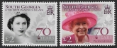 2022 South Georgia. SG.804-5 Platinum Jubilee of HM. QEII set 2 values U/M (MNH)