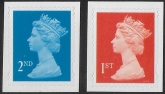 2039/40b	2nd & 1st class  14 x 14 die cut  (DAGGER PERF)  pair 'scarce'	Walsall U/M (MNH)