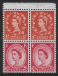 SB13a Crowns 2 x ½d, 2 x 2½d perf AP   U/M (MNH)