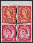 SB13 Crowns 2 x ½d, 2 x 2½d perf AP  U/M (MNH)