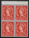 SB11 Crowns 4 x ½d,  perf AP  U/M (MNH)