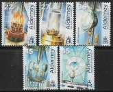 2002 Alderney  A.192-6 50th Anniv. Les Casquets Lighthouse. U/M (MNH)