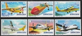 2008 Alderney A349-54 Anniversary of Aurigny Air Services Set of 6 Vals U/M (MNH)