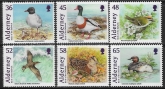 2011 Alderney A422-7 Birds Set of 6 Vals U/M (MNH)